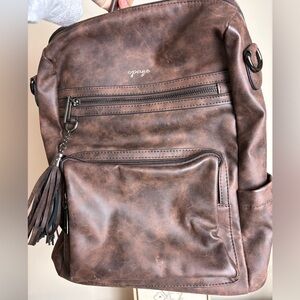 Opage Brown Backpack